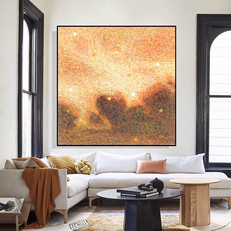 Refined Canvas Wall Art with Texture: Available in Various Sizes, Featuring an Abstract Painting