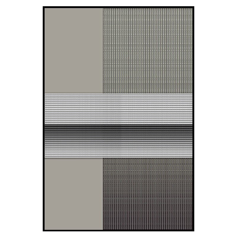 Disciplined Ink Lines (Refined Canvas Textile Wall Art: Available in Various Sizes, Featuring an Abstract Painting)