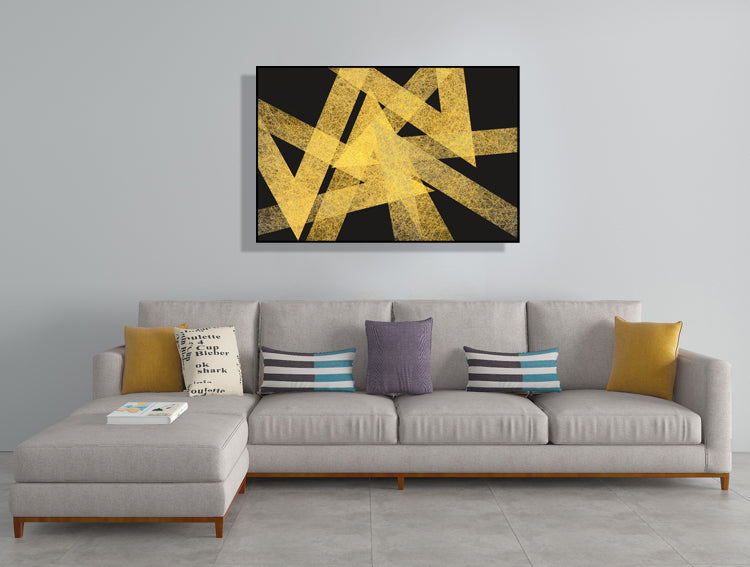 Fork Road (Refined Canvas Textile Wall Art: Available in Various Sizes, Featuring an Abstract Painting)