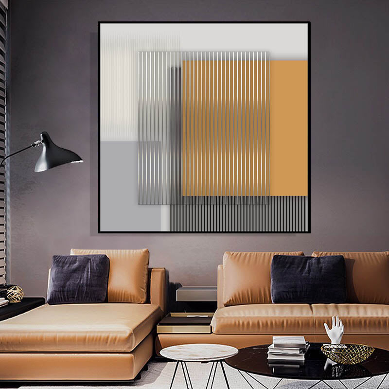 Refined Canvas Textile Wall Art: Available in Various Sizes, Featuring an Abstract Painting