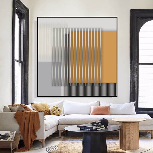 Refined Canvas Textile Wall Art: Available in Various Sizes, Featuring an Abstract Painting