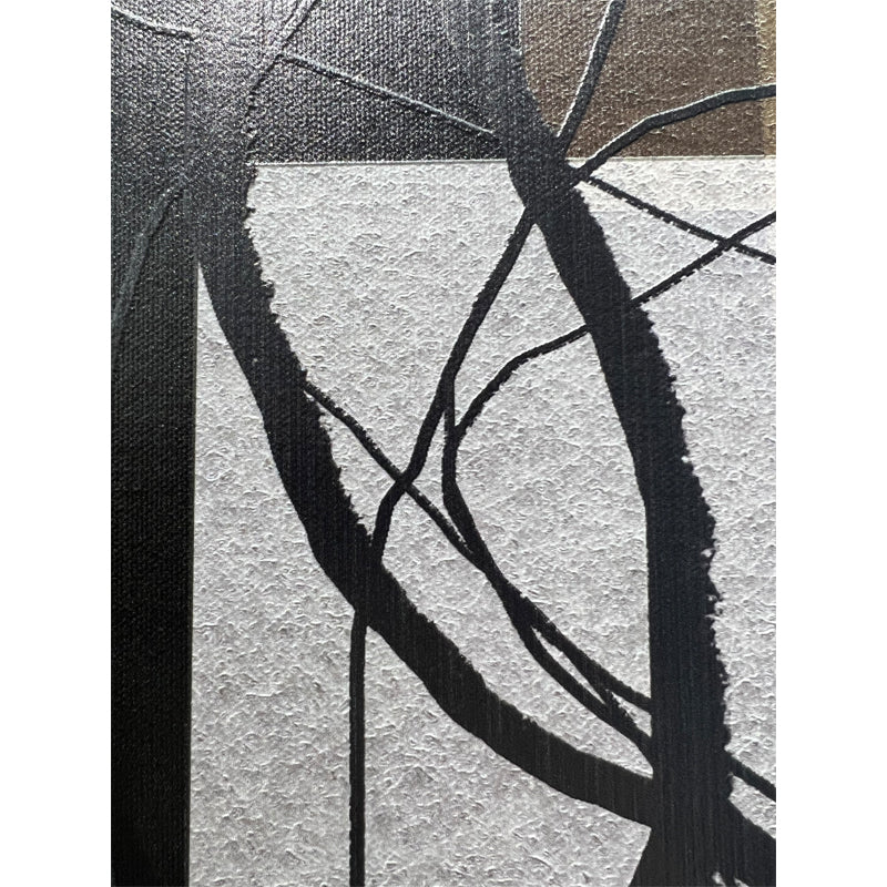 Refined Canvas Textile Wall Art: Available in Various Sizes, Featuring an Abstract Painting